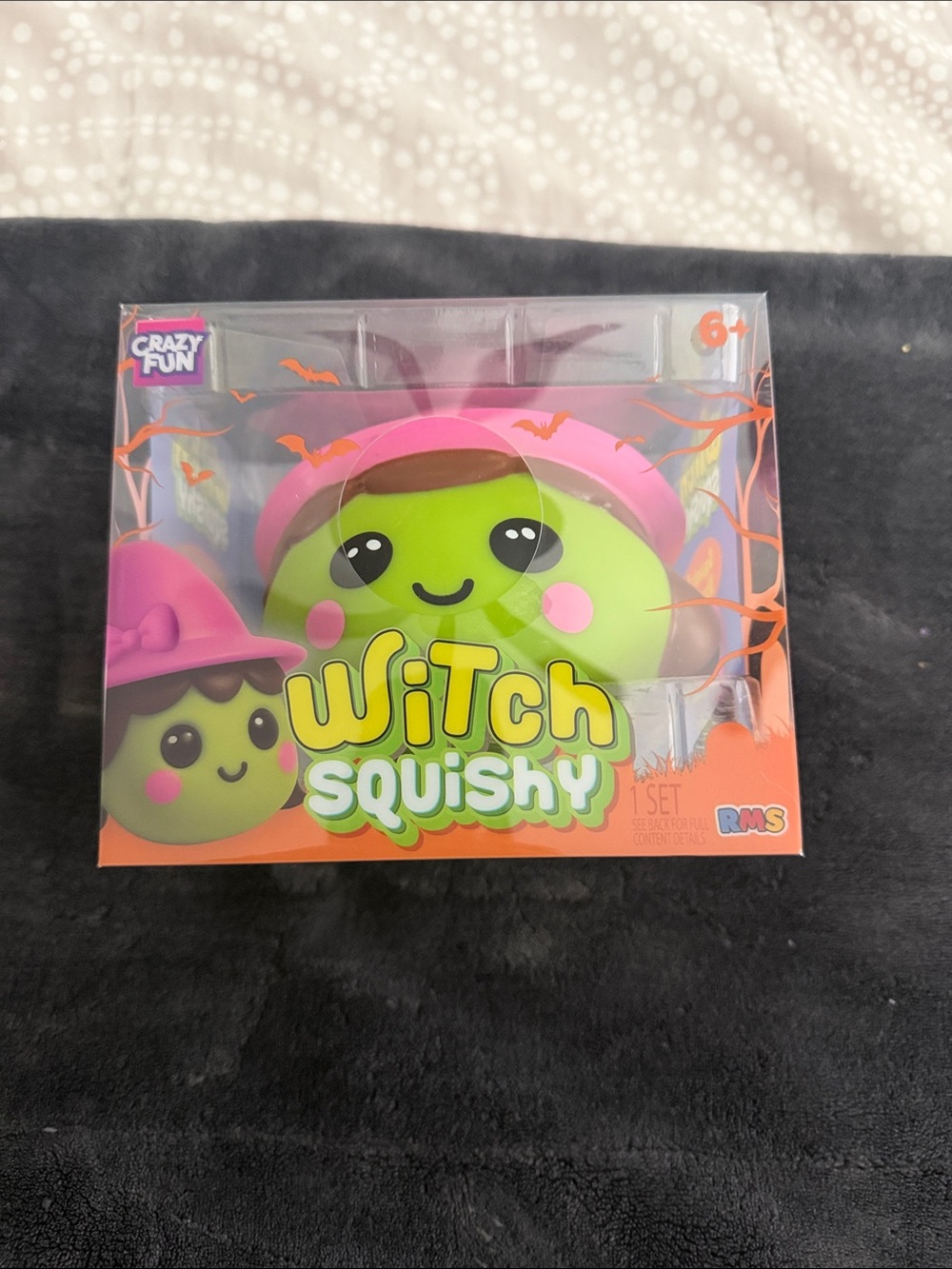 Witch Squishy Toy - Green & Pink NWT unopened. Authentic